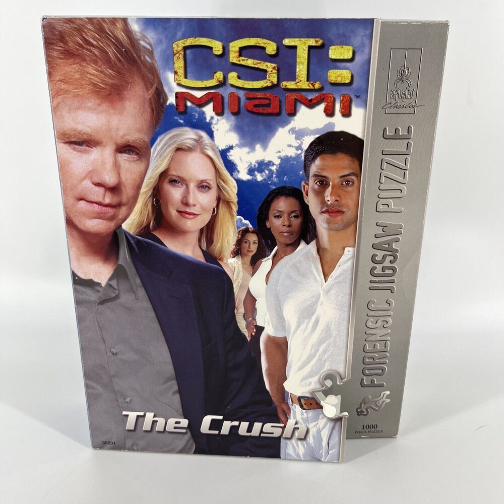CSI Miami "The Crush" 1000 Piece Forensic Solve the Crime Jigsaw Puzzle 35231